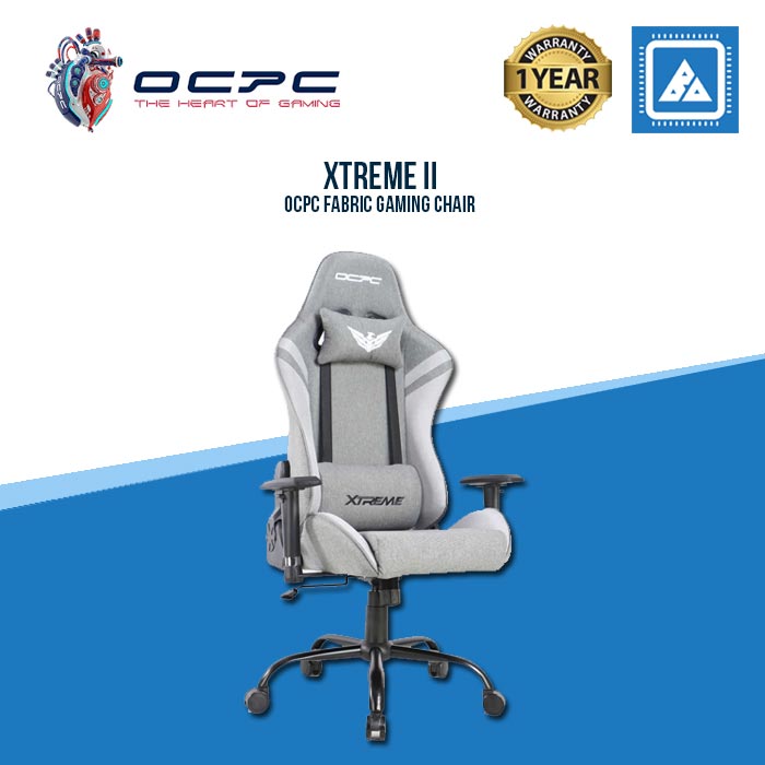 OCPC XT II FABRIC GAMING CHAIR /METAL BASE/2D ARMREST GRAY WHITE| BLACK BLUE| BLACK RED| BLACK WHITE OCPC XT II FABRIC GAMING CHAIR /METAL BASE/2D ARMREST GRAY WHITE| BLACK BLUE| BLACK RED| BLACK WHITE